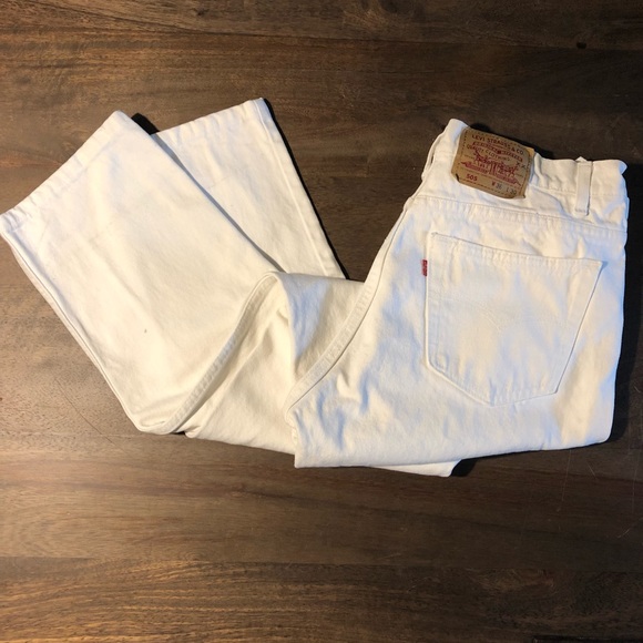 levi 505 white jeans